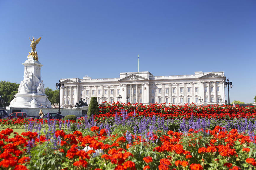 Queen's Garden at Buckingham Palace in London, England