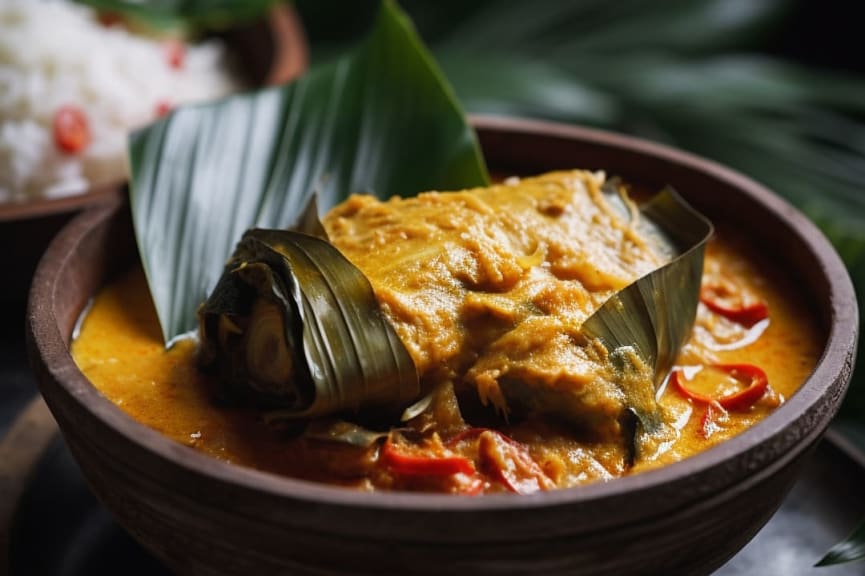 Cambodian Fish Amok dish