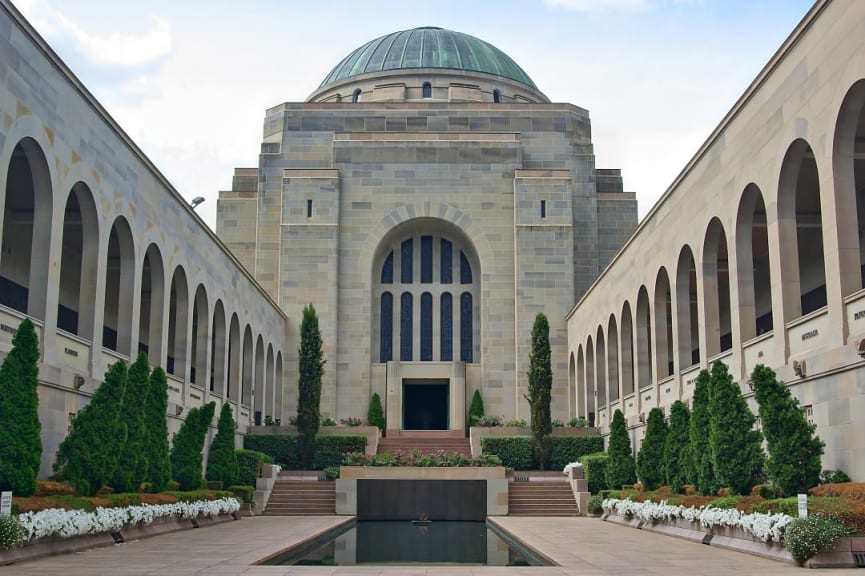 Australian War Memorial in Canberra, Australia.