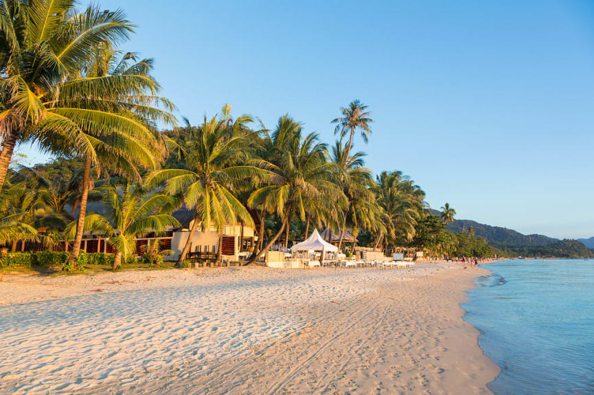 Dense jungle and magnificent beach of Koh Chang island, Thailand