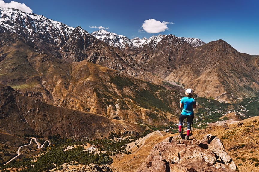 Hiking in the Atlas Mountains in Morocco