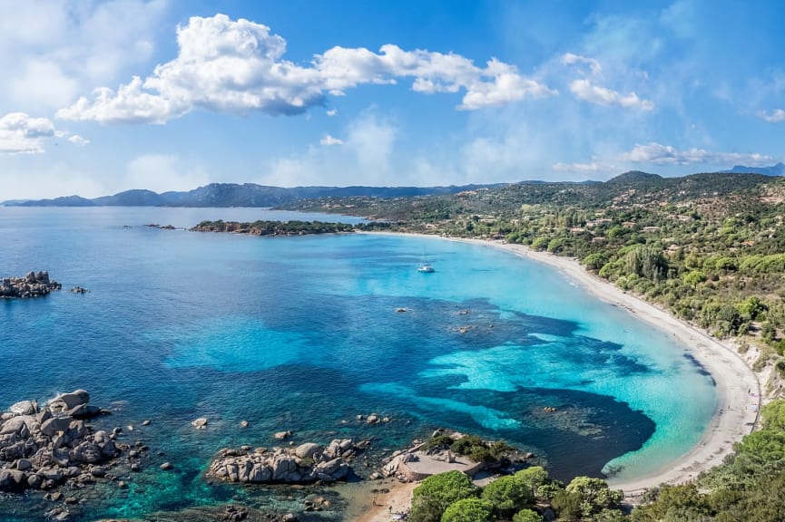 Plage de Tamaricciu in Corsica, France