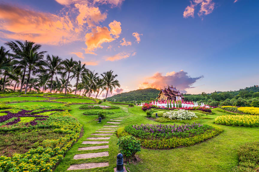 Ratchaphruek Flower Gardens in Chiang Mai, Thailand