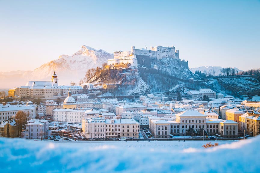 Winter in Salzburg, Austria