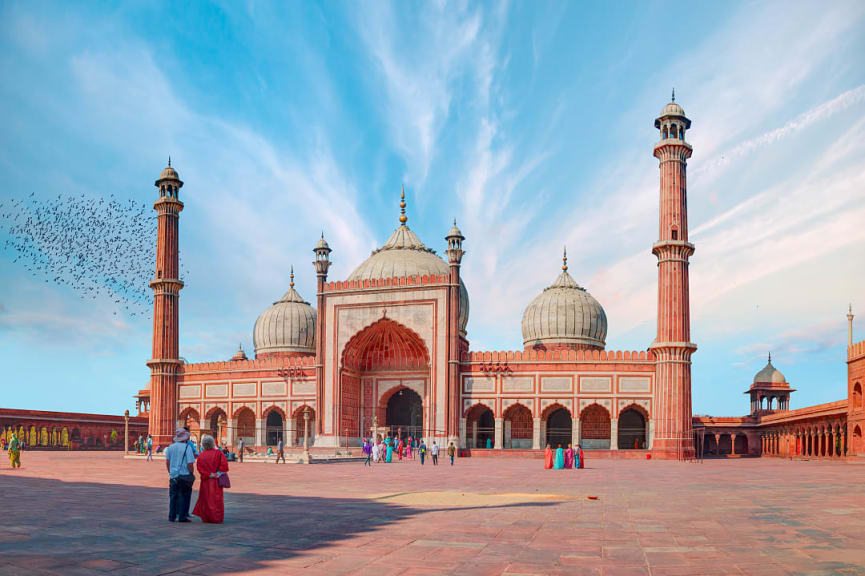 Jama Masjid Mosque in Delhi, India