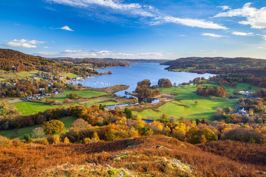 Windermere in the Lake District of England