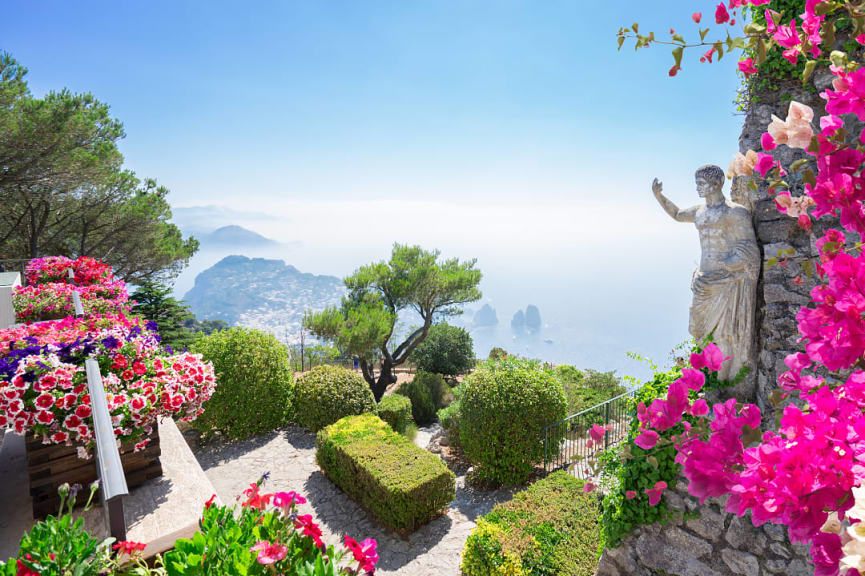 View from Mount Solaro on Capri