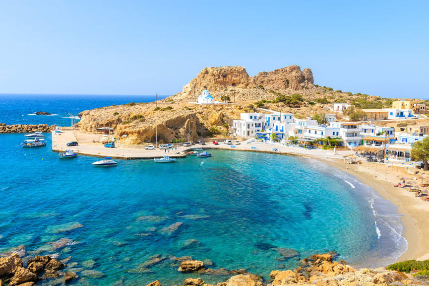 Finiki-Village on Karpathos island in Greece