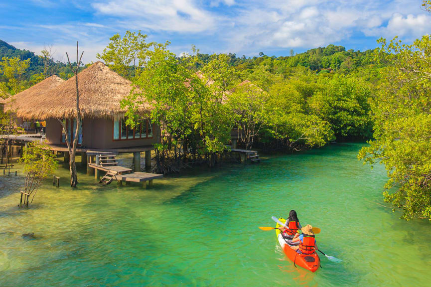 Kayaking on Koh Phayam, Thailand