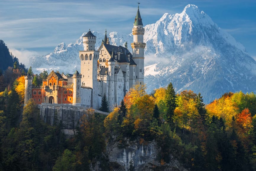 Neuschwanstein Castle in Bavaria, Germany