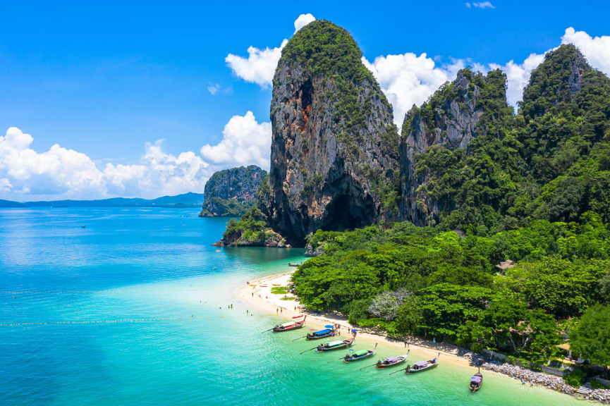 Phra Nang Cave Beach in Krabi, Thailand