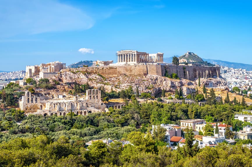 The Acropolis in Athens, Greece