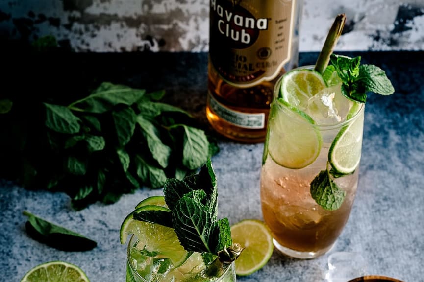 Mojito made with Havana Club rum