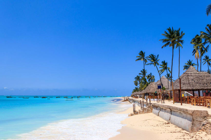 Nungwi beach in Zanzibar, Tanzania