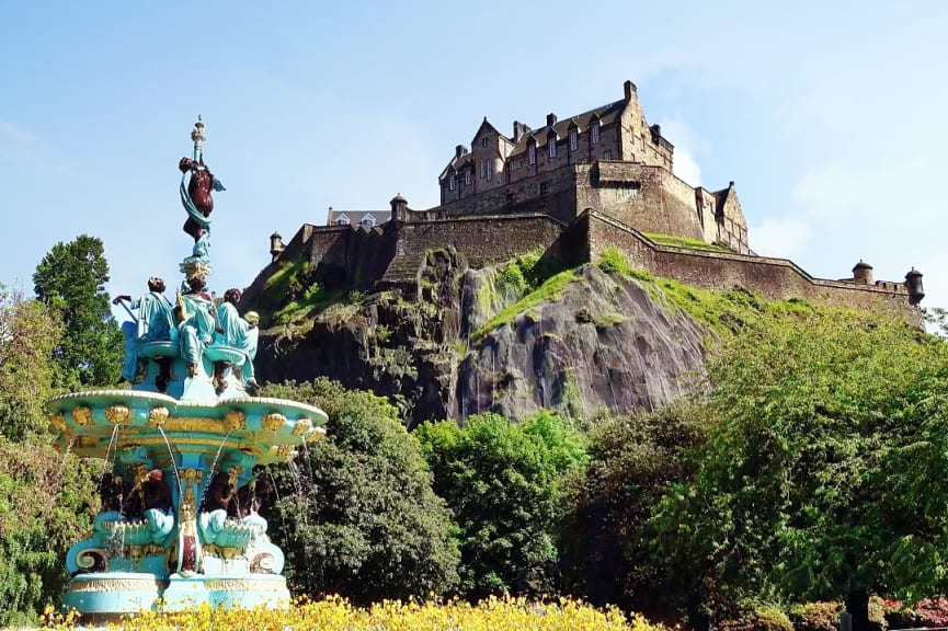 Edinburgh Castle in Scotland