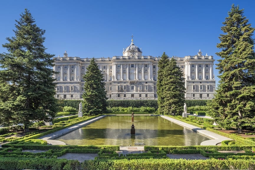 Royal Palace in Madrid, Spain.