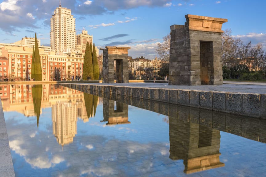 Temple of Debod in Madrid, Spain