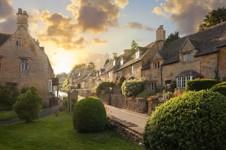 Burton on the Hill in the Cotswolds, England