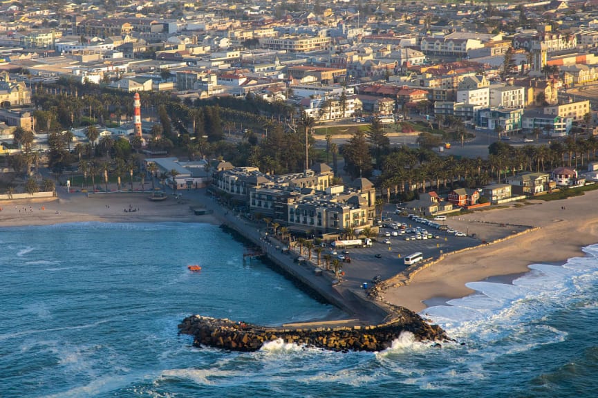 Harbour of Swakopmund in Namibia