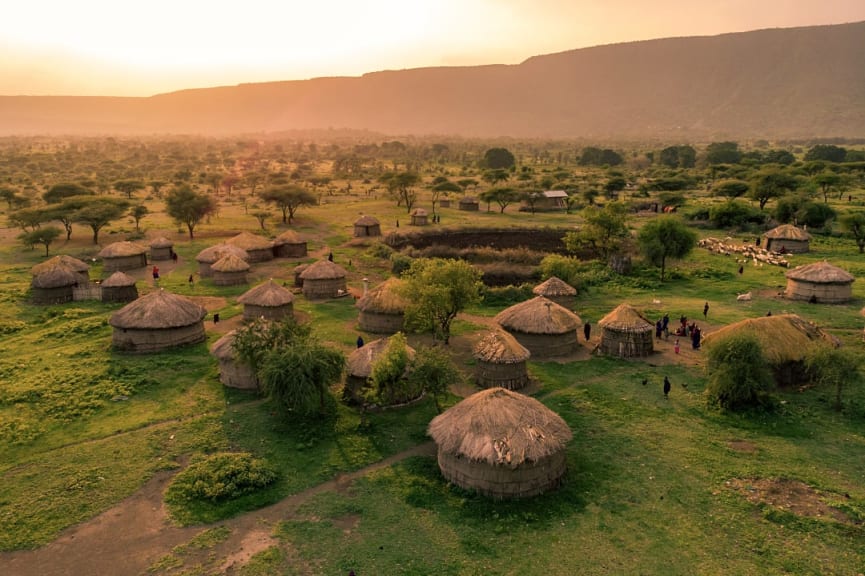 Maasai village in Arusha, Tanzania