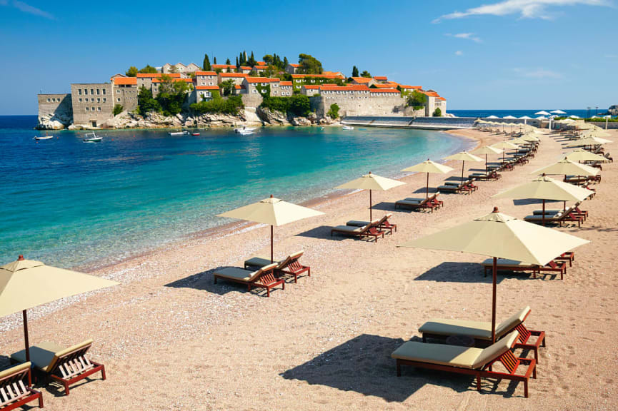 Sveti Stefan Beach, Montenegro