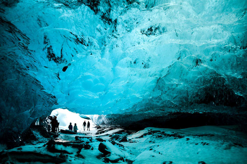 Ice cave in Vatnajokull Natitonal Park