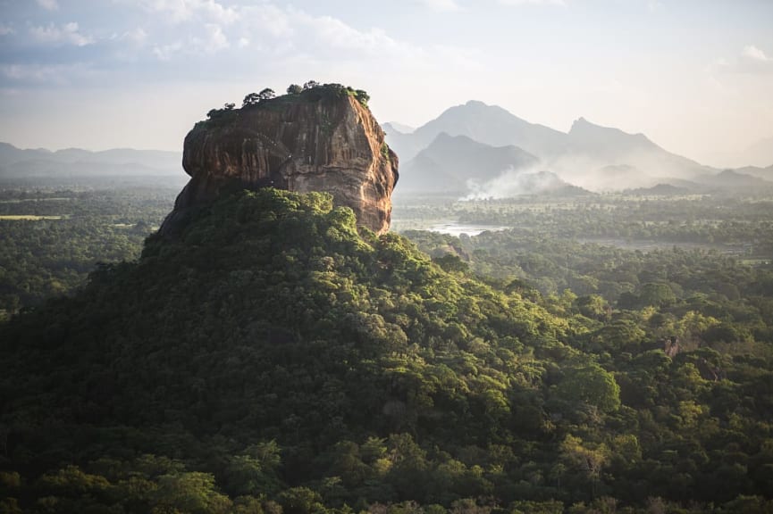 Sigiriya, the ancient rock fortress in the northern Matale District near the town of Dambulla in the Central Province, Sri Lanka