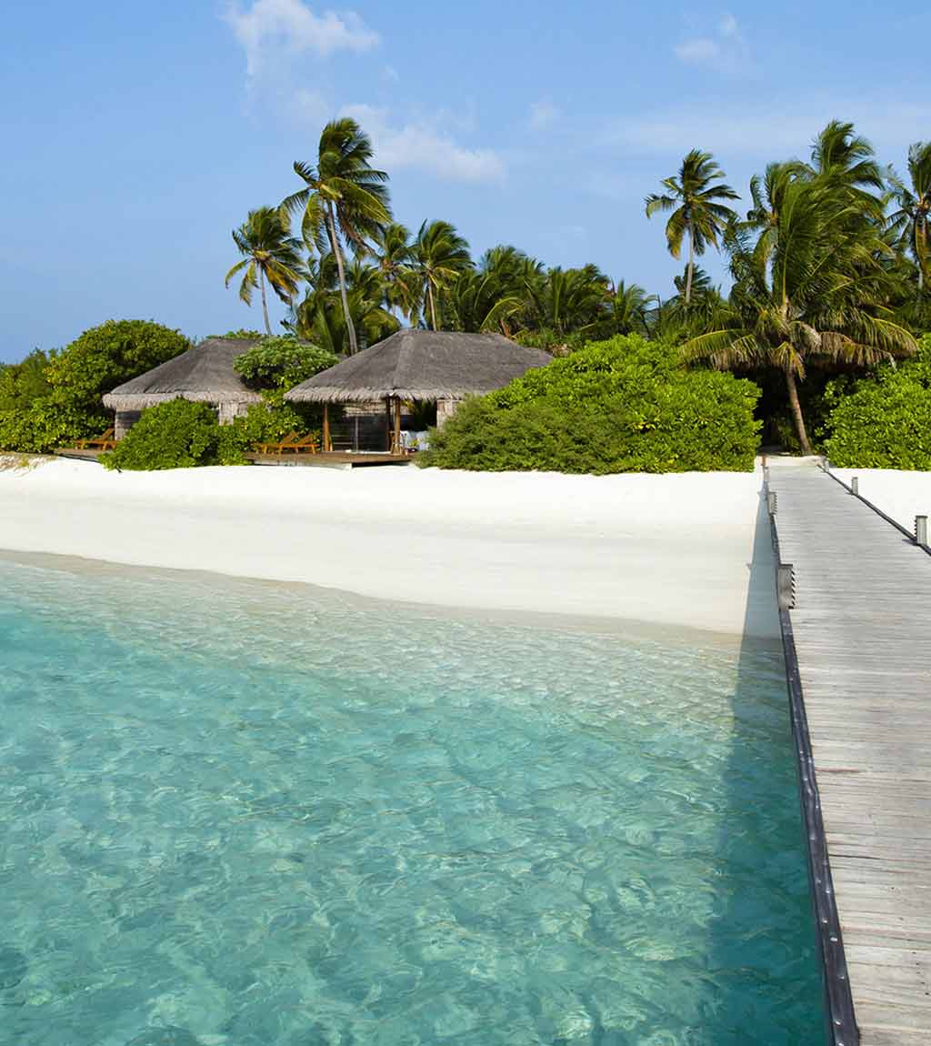 Fiji Tour - Wood boardwalk access to paradise beach