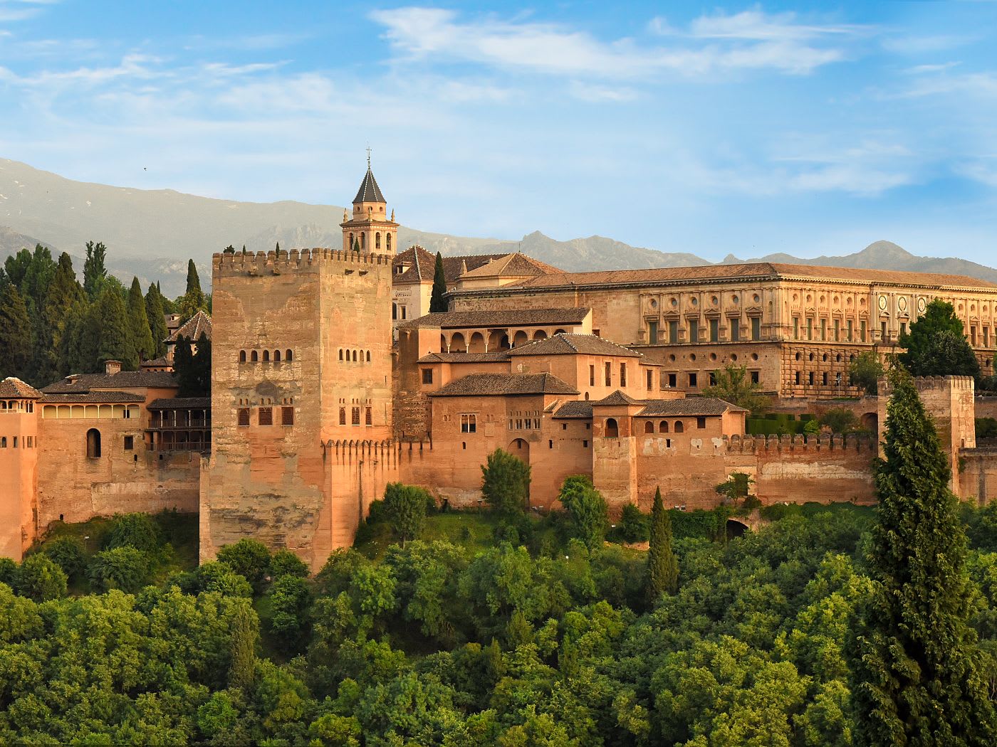 Alhambra Palace in Granada, Spain.