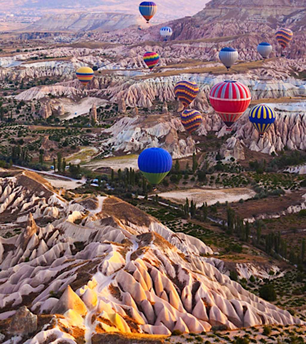 Turkey Tour - Balloons launching over Cappadocia