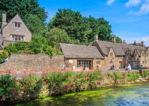 Bibury village in Cotswolds, England