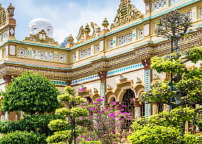 Vinh Tranh Pagoda in My Tho, the Mekong Delta