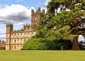 Highclere Castle in England used as the setting in Downton Abbey.