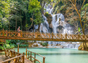 Kuang Si waterfall in Luang Prabang, Laos