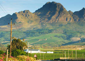 Mountain near Stellenbosch in South African 