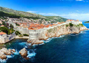 Aerial view of Dubrovnik, Croatia