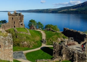 Urquhart Castle at Lock Ness in Scotland