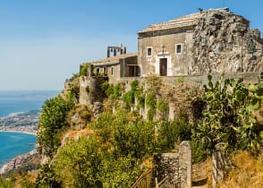 Medieval church of the city of Taormina. Sicily, Italy