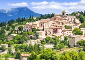 Village in Aurel, Southern France