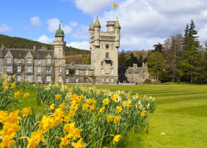 Balmoral Castle, the Royal Family's summer home, in Scotland.