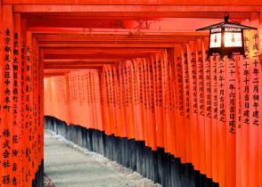 Fushimi Inari Taisha shrine in Kyoto, Japan.