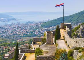 Old fortress in Split, Croatia.