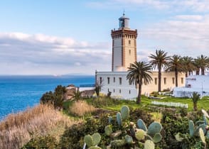 Lighthouse at the Cape Spartel in Tangier, Morocco