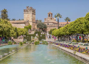 The magnificent Alcázar in Seville, Spain 