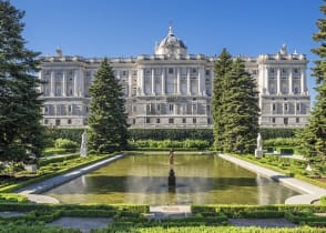 Gardens of the Royal Palace in Madrid, Spain