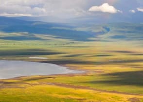 View over Ngorongoro Crater in Tanzania