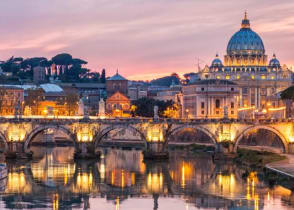 View of St. Peter's Basilica in Rome, Italy