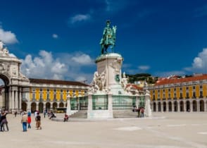 Statue of King Jose in Lisbon, Portugal