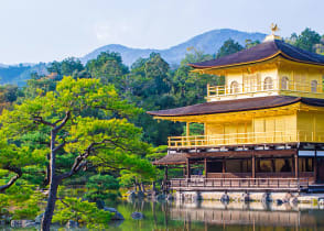 Kinkaku-Ji Golden Pavilion in Kyoto, Japan