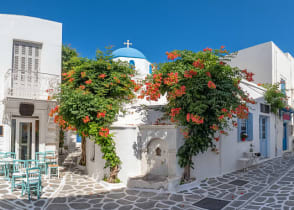 Enjoy the charm of Paros’s quiet and authentic streets